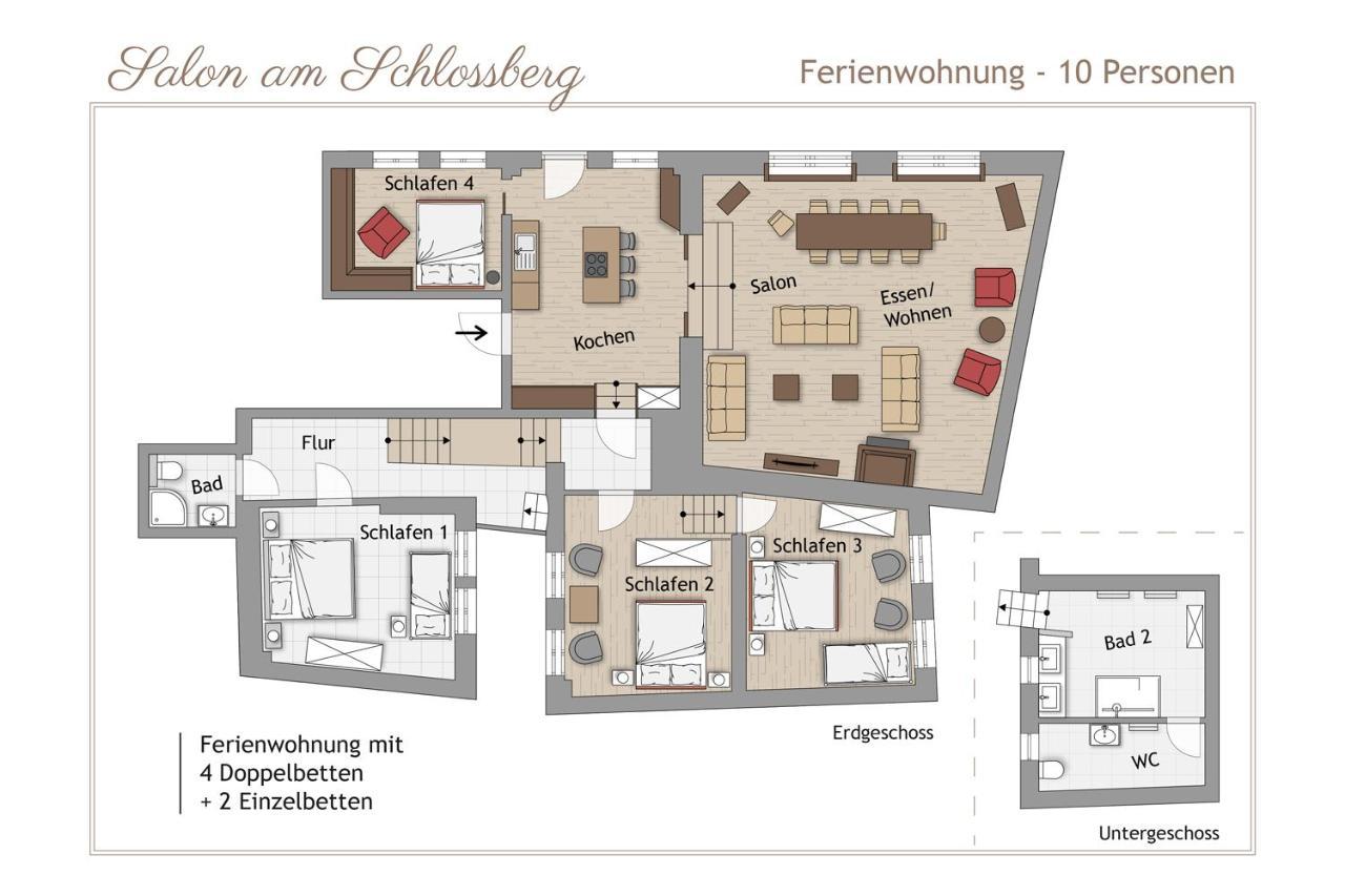 Salon Am Schlossberg Quedlinburg Esterno foto